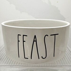 Rae Dunn "FEAST" ceramic pet bowl